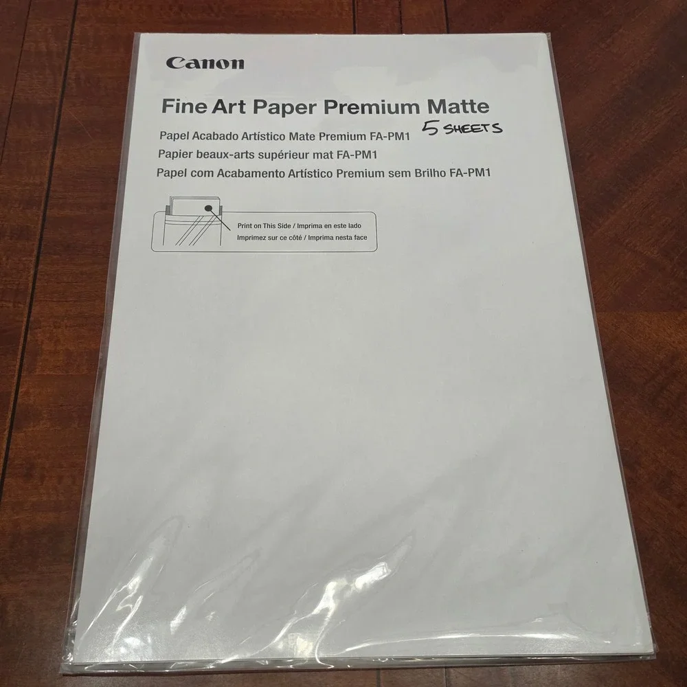 Canon Fine Art Paper Premium Matte 13x19 5 Sheets FA-PM1 Photo Inkjet Printing